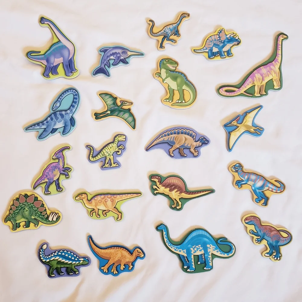 Melissa & Doug Wooden Dinosaur Magnets